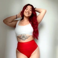 Novateks WHAT'S NEW Cheeky High Leg - Lobster