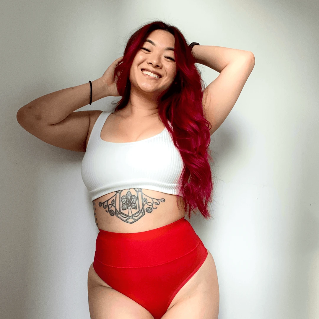 Novateks WHAT'S NEW Cheeky High Leg - Lobster