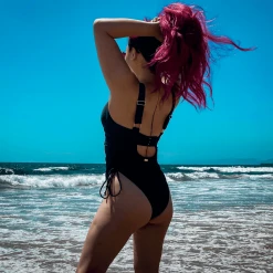 Playful Promises Swimsuit - Phone Home - Black WHAT'S NEW