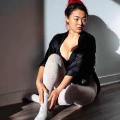 Calzifico Tonelli Fishnets - Time Warp - White WHAT'S NEW