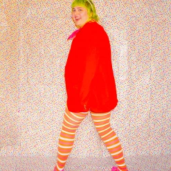 Calzifico Toninelli WHAT'S NEW Opaque Tights - Pride - Ruby