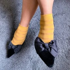 Calzifico Toninelli Ankle Sock Lolly - Mustard