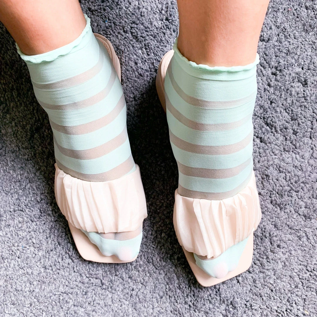 Calzifico Toninelli Ankle Sock Lolly - Pistachio