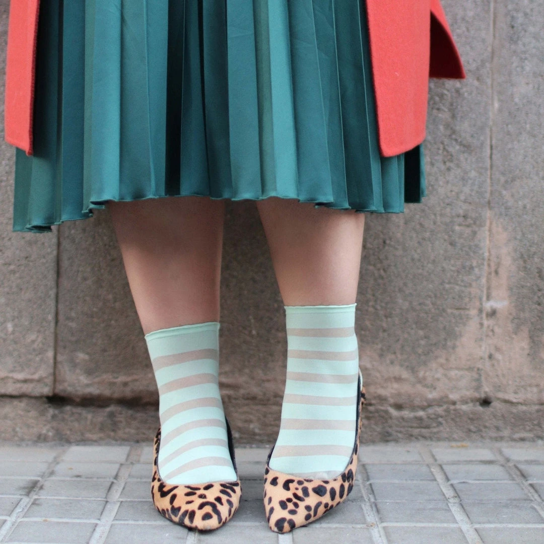 Calzifico Toninelli Ankle Sock Lolly - Pistachio