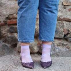 Calzifico Toninelli Ankle Sock Pop - Cassis De Violet