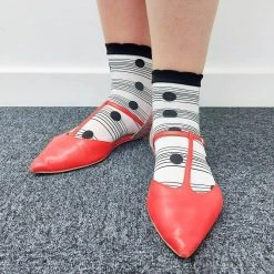 Calzifico Toninelli TIGHTS Ankle Sock Wafer - Black