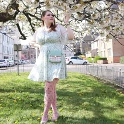 Calzifico Toninelli Semi-Opaque Polka - Shortcake