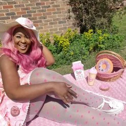 Calzifico Toninelli Semi-Opaque Polka - Shortcake