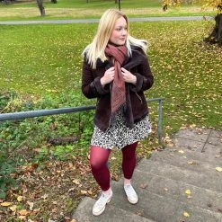 Calzifico Toninelli Opaque Footless Tights - Burgundy