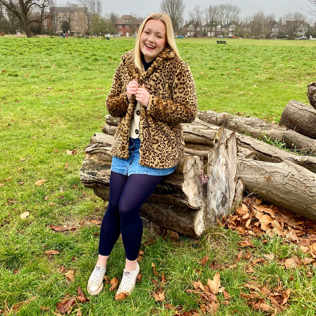 Calzifico Toninelli Opaque Footless Tights - Navy