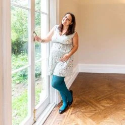 Calzifico Toninelli Opaque Tights - Blueberry Muffin