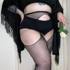 Calzifico Toninelli TIGHTS Fishnet Mock Garter - ????