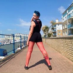 Calzifico Toninelli Fishnets - Bloody Mary