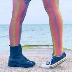 Calzifico Toninelli Fishnets - Rainbow