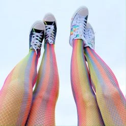 Calzifico Toninelli Fishnets - Rainbow