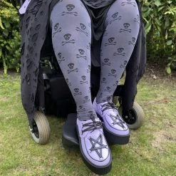 Calzifico Toninelli Opaque Skullz Tights - Grey