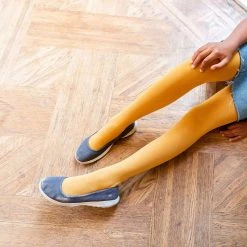 Calzifico Toninelli Kids Tights - Colonel Mustard