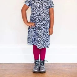 Calzifico Toninelli Kids Tights - Raspberry Pie