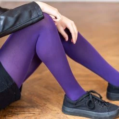 Calzifico Toninelli Kids Tights - Suffragette Purple