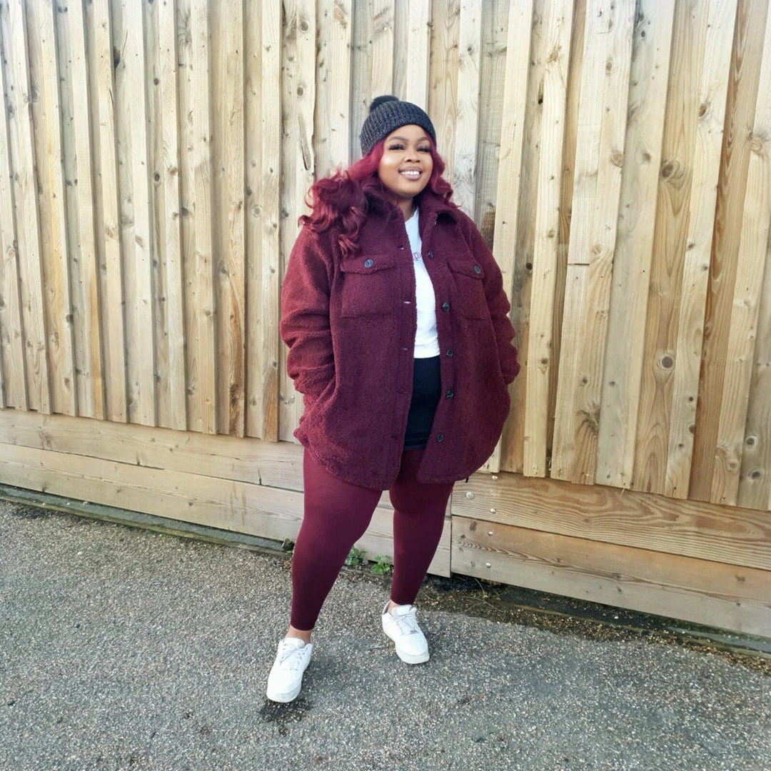 Calzifico Toninelli Merino Wool Footless Tights - Red Velvet Cake