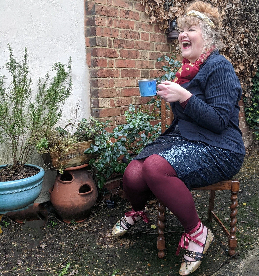 Calzifico Toninelli Merino Wool Footless Tights - Red Velvet Cake