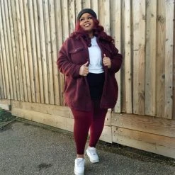 Calzifico Toninelli Merino Wool Footless Tights - Red Velvet Cake