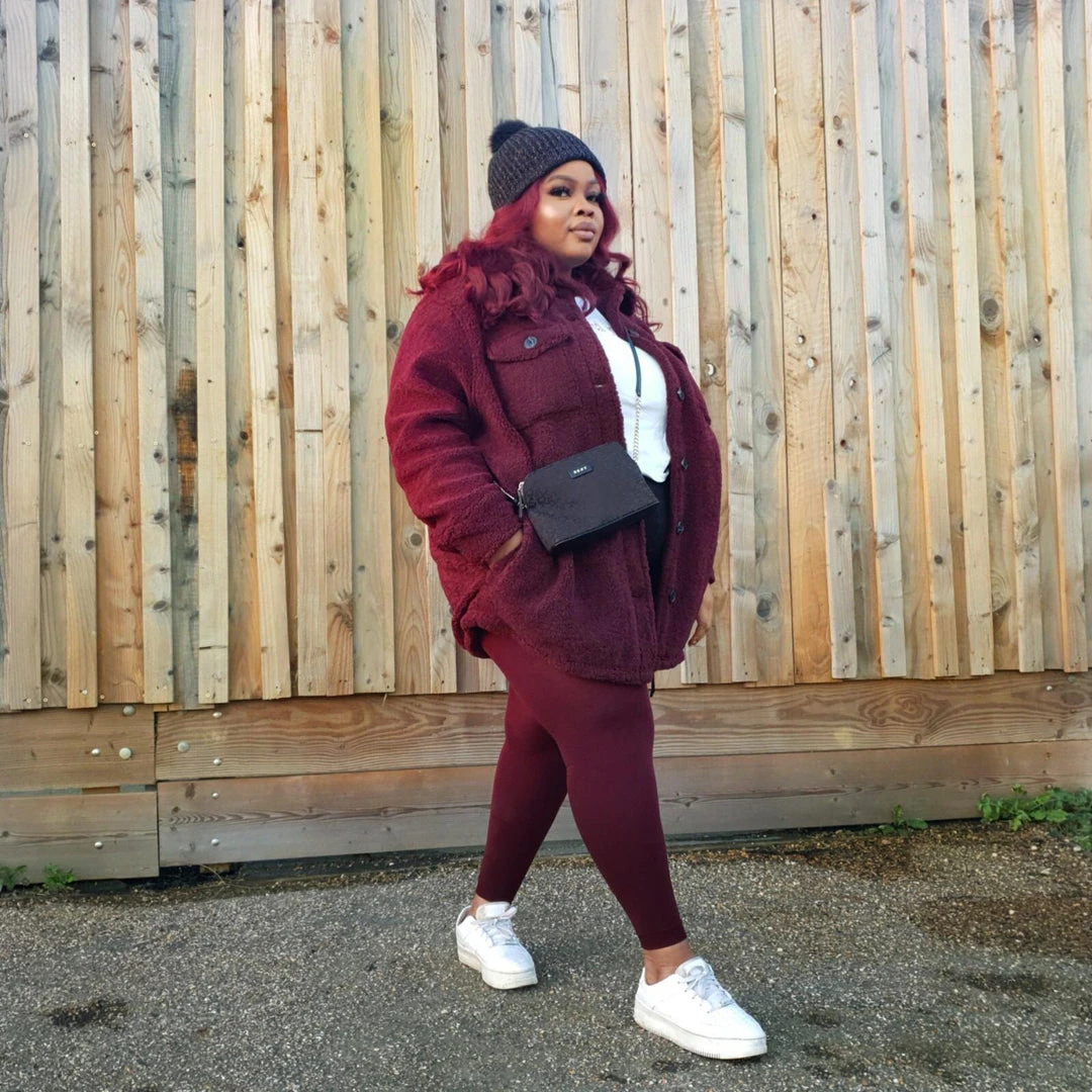 Calzifico Toninelli Merino Wool Footless Tights - Red Velvet Cake