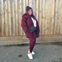 Calzifico Toninelli Merino Wool Footless Tights - Red Velvet Cake