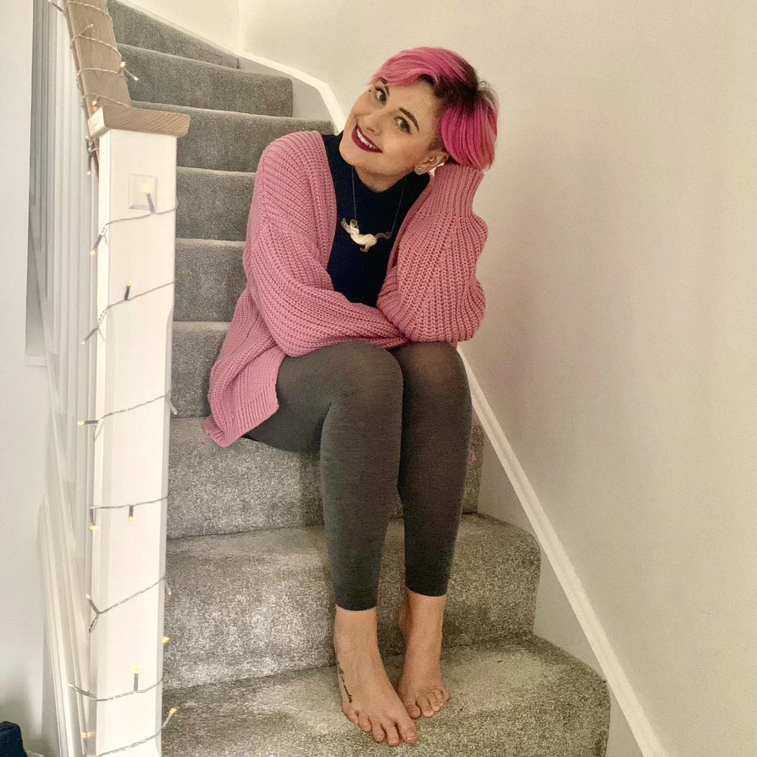 Calzifico Toninelli Merino Wool Footless Tights - Silver Lining