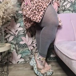 Calzifico Toninelli Merino Wool Footless Tights - Silver Lining