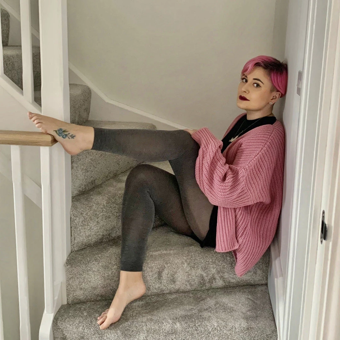 Calzifico Toninelli Merino Wool Footless Tights - Silver Lining