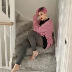 Calzifico Toninelli Merino Wool Footless Tights - Silver Lining