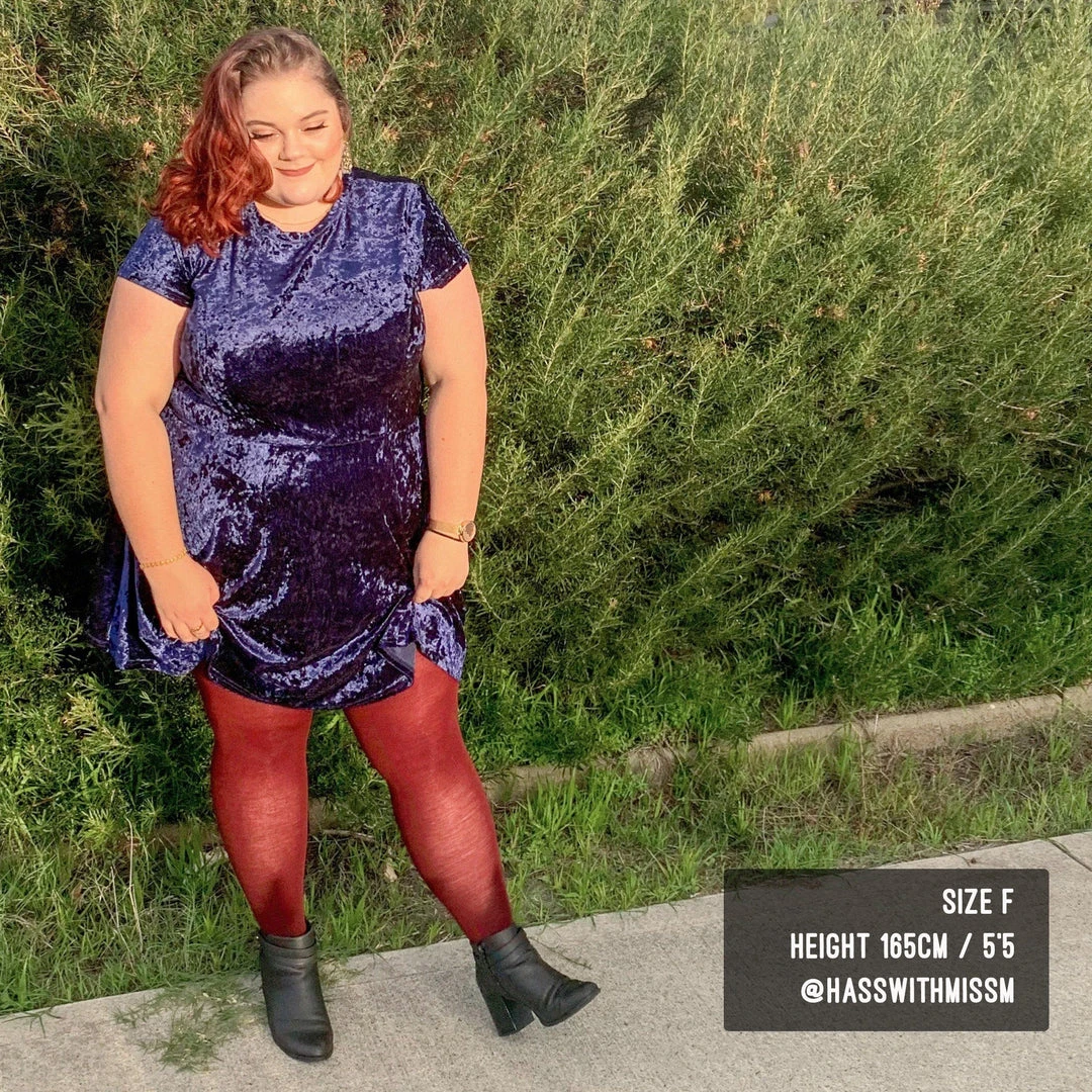 Calzifico Toninelli Merino Wool Tights - Red Velvet Cake