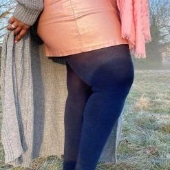 Calzifico Toninelli Merino Wool Tights - Royal Navy