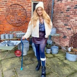 Calzifico Toninelli Merino Wool Tights - Royal Navy