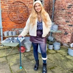 Calzifico Toninelli Merino Wool Tights - Royal Navy