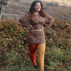 Calzifico Toninelli Opaque Duo Tights - Colonel Spice