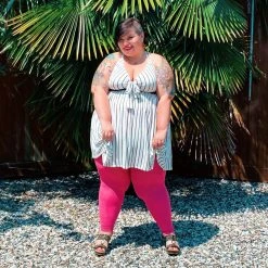 Calzifico Toninelli Opaque Footless Tights - Bubblegum