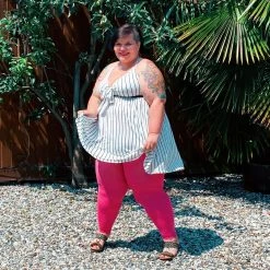 Calzifico Toninelli Opaque Footless Tights - Bubblegum