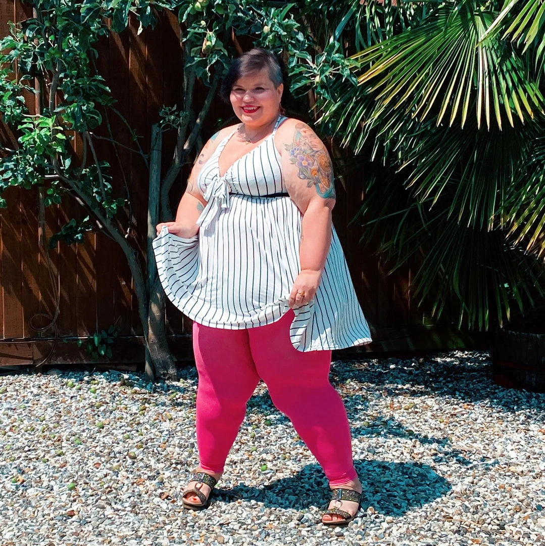 Calzifico Toninelli Opaque Footless Tights - Bubblegum