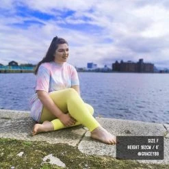 Calzifico Toninelli Opaque Footless Tights - Lemon Sherbet