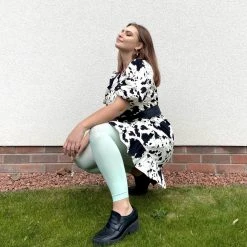 Calzifico Toninelli Last Chance Saloon Opaque Footless Tights - Pistachio