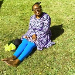 Calzifico Toninelli Opaque Footless Tights - Swimming Pool