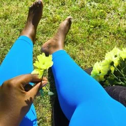 Calzifico Toninelli Opaque Footless Tights - Swimming Pool