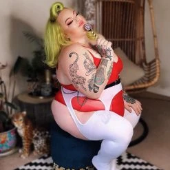 Calzifico Toninelli TIGHTS Opaque Mock Garter - When Doves Cry