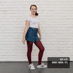 Calzifico Toninelli Opaque Tights - Burgundy