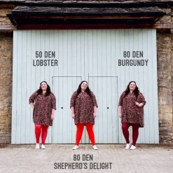 Calzifico Toninelli Opaque Tights - Burgundy