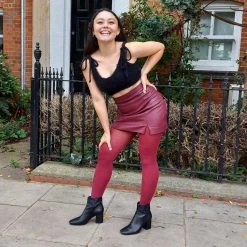 Calzifico Toninelli Opaque Tights - Burgundy