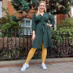 Calzifico Toninelli Opaque Tights - Colonel Mustard