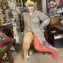 Calzifico Toninelli Opaque Duo Tights - Colonel Spice